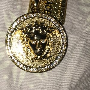 18k gold plated chain made by versace